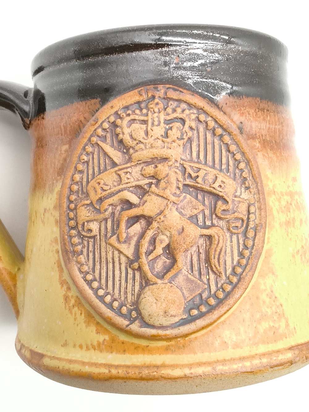 Vintage Stonebridge Pottery REME Stoneware Beer Mugs Set of 2 – Made in England - Picture 9 of 13